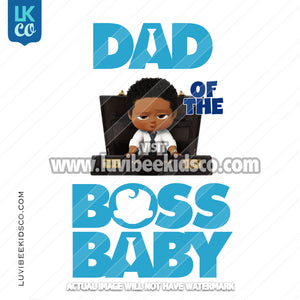 Boss Baby Iron On Transfer | Dad of the Boss Baby - Afro Boy - Briefcase - LuvibeeKidsCo