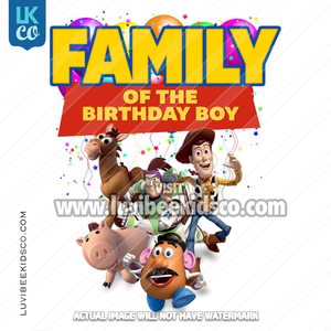 Toy Story Heat Transfer Designs - Add Family Members - Balloons Version 2