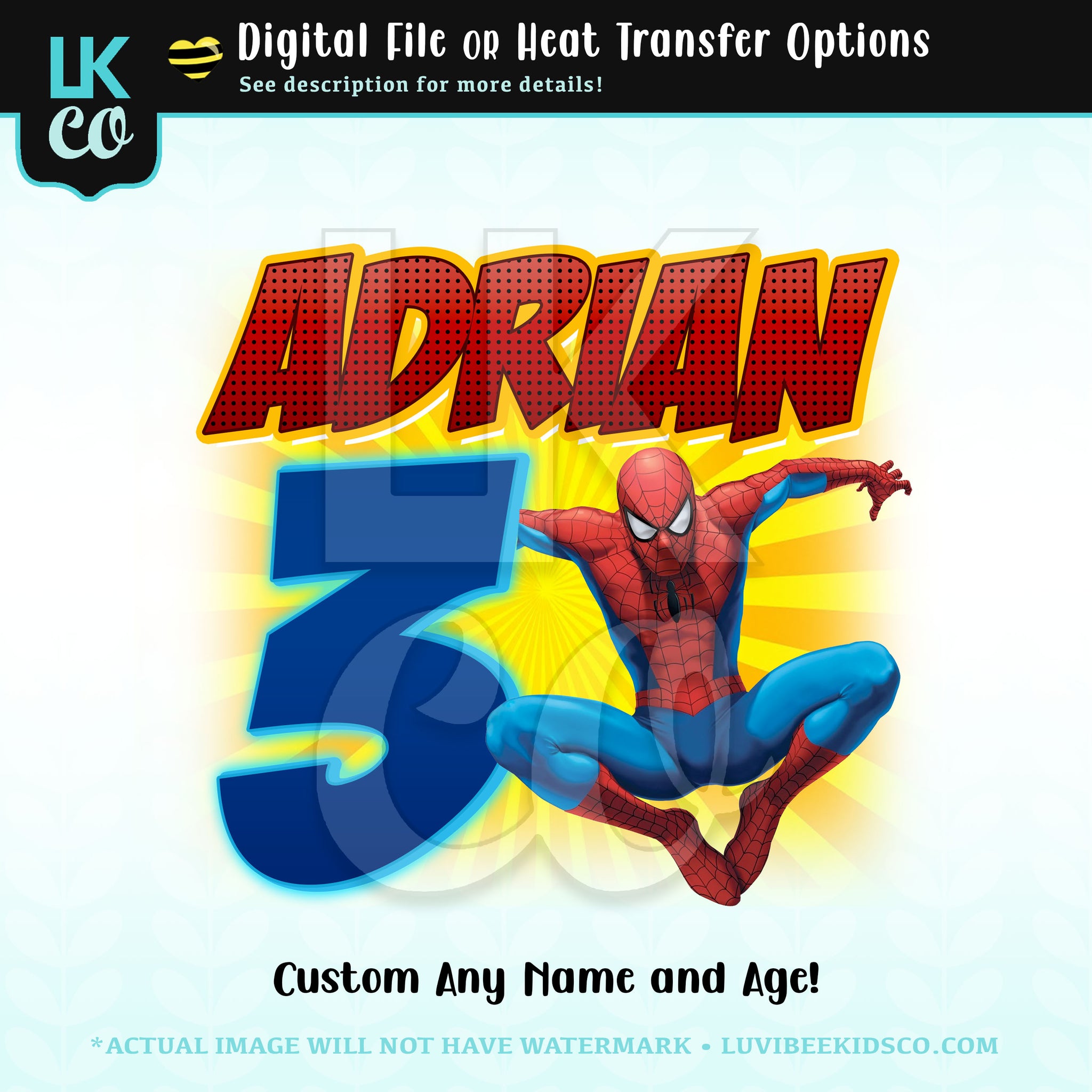 Spider Man Inspired Birthday Design