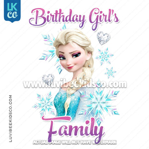 Frozen Iron On Transfer | Elsa - Birthday Girl's Family Member - LuvibeeKidsCo
