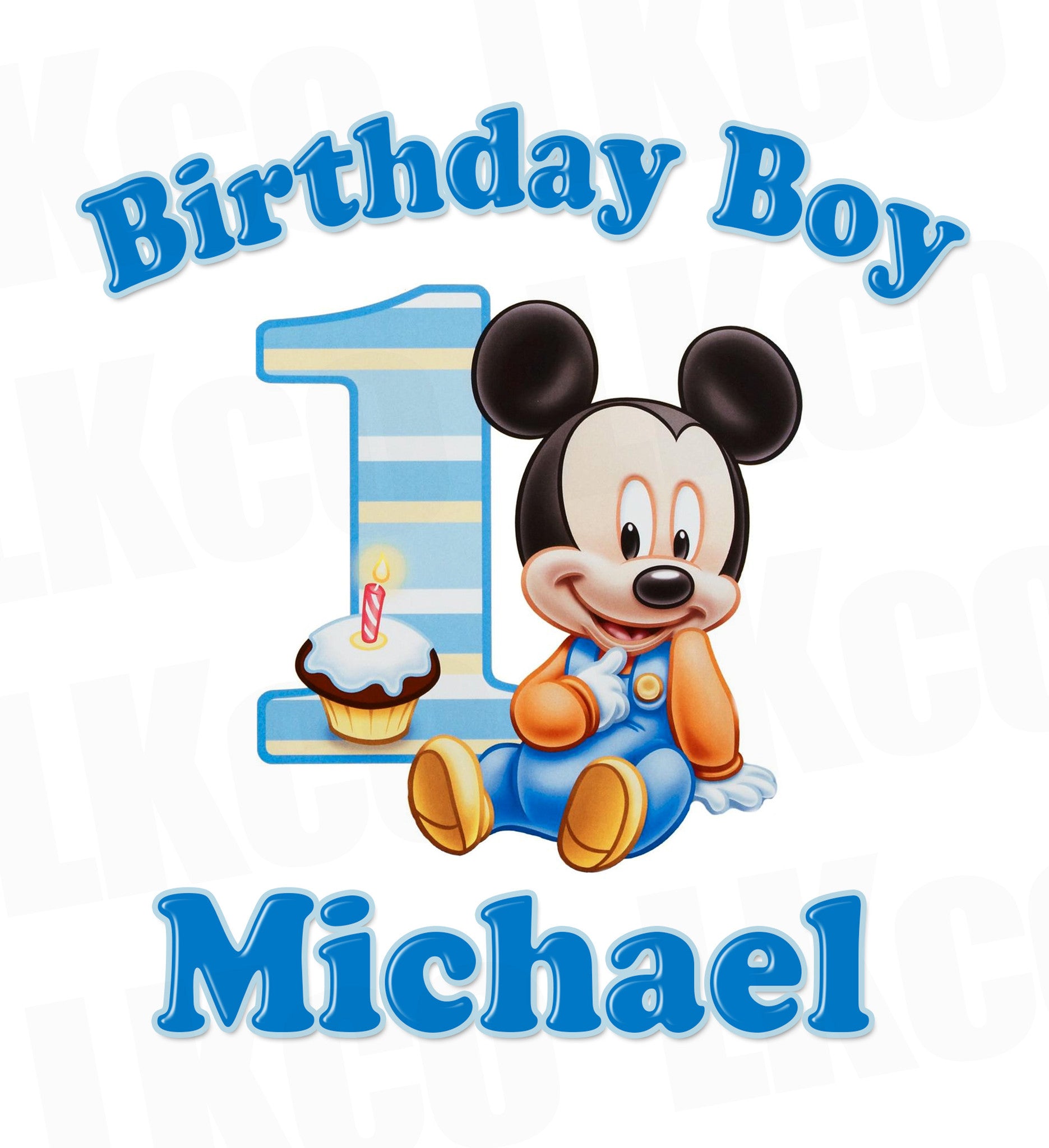 Baby Mickey Digital File [12-24hr email] for Birthday - 1st Birthday - LuvibeeKidsCo