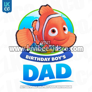 Finding Nemo Iron On Transfer | Birthday Boy's Dad - LuvibeeKidsCo