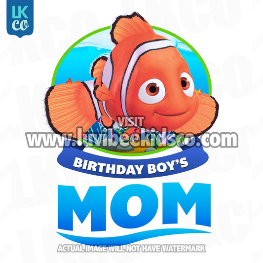 Finding Nemo Iron On Transfer | Birthday Boy's Mom - LuvibeeKidsCo