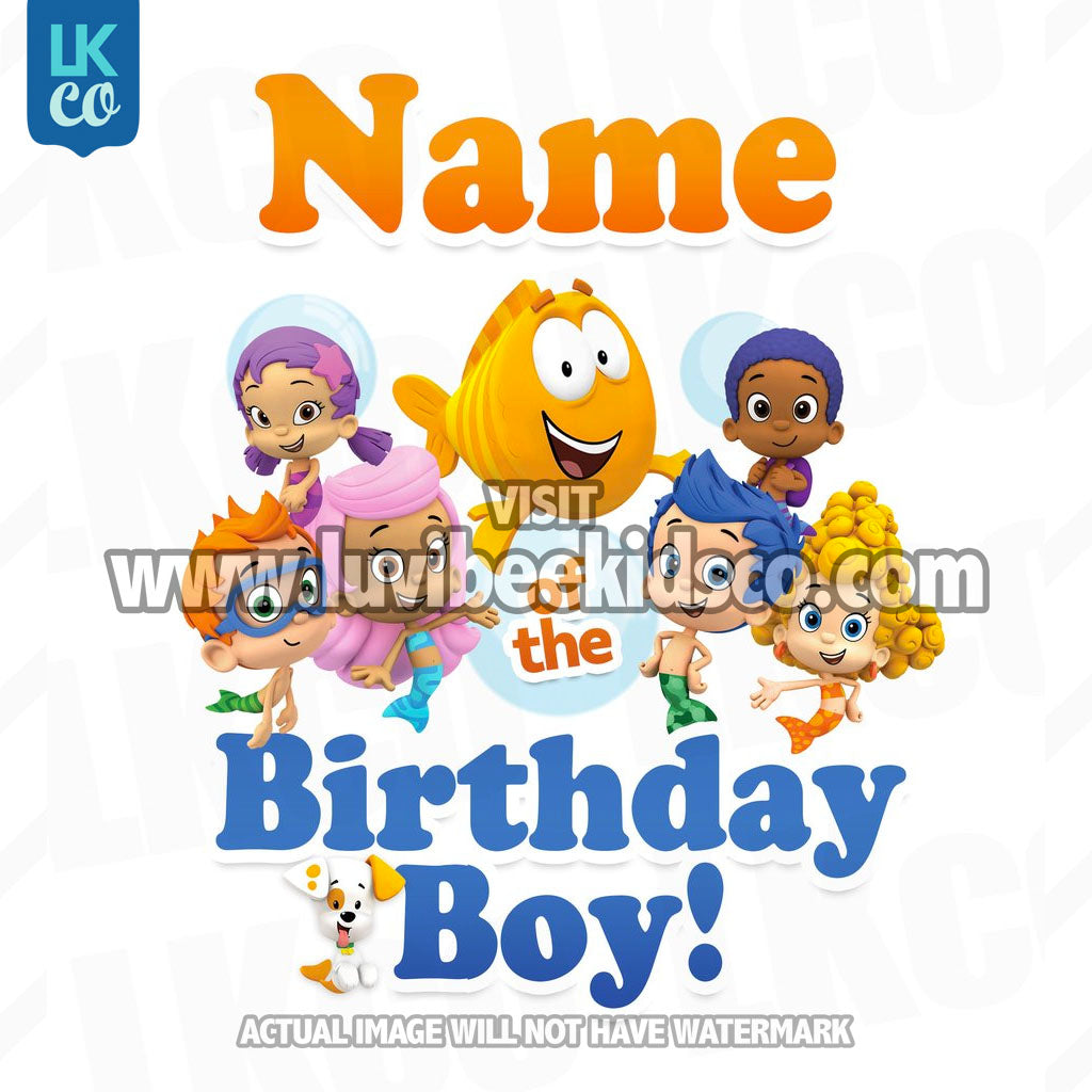 Bubble Guppies Iron On Transfer | Add Family Members | Birthday Boy - LuvibeeKidsCo