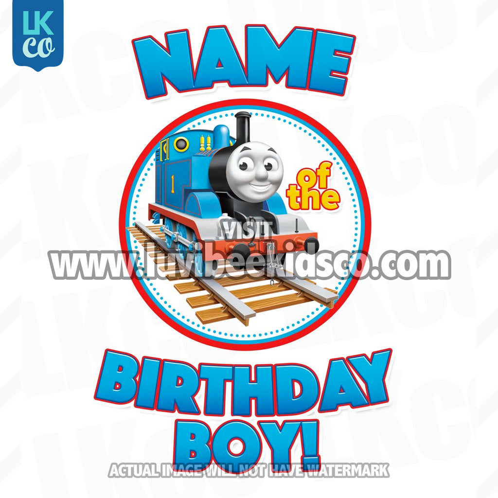 Thomas the Train Iron On Transfer - Add a Family Member Name - LuvibeeKidsCo