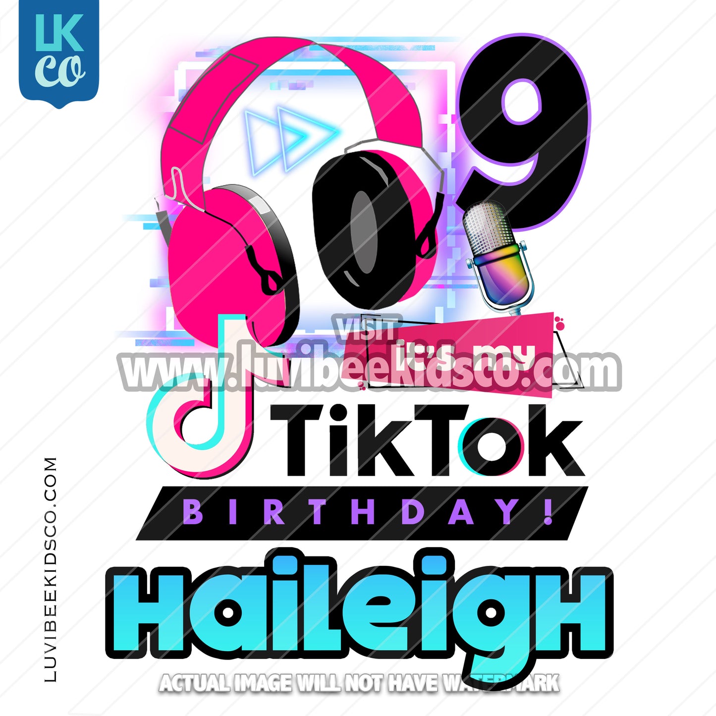 TikTok Heat Transfer Design | Birthday Girl