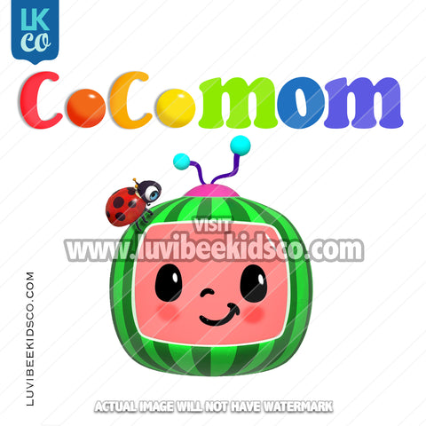 Cocomelon Inspired Heat Transfer Design - Cocomelon TV - Cocomom