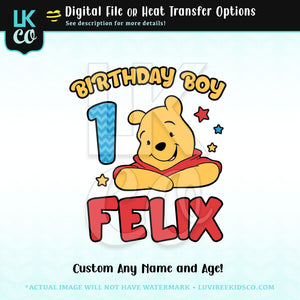 Winnie the Pooh Birthday Design - Birthday Boy