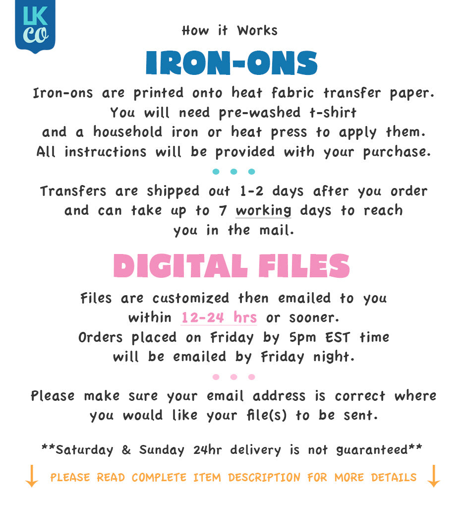 Unicorn Iron On Transfer | Add Family Members - Princess - LuvibeeKidsCo