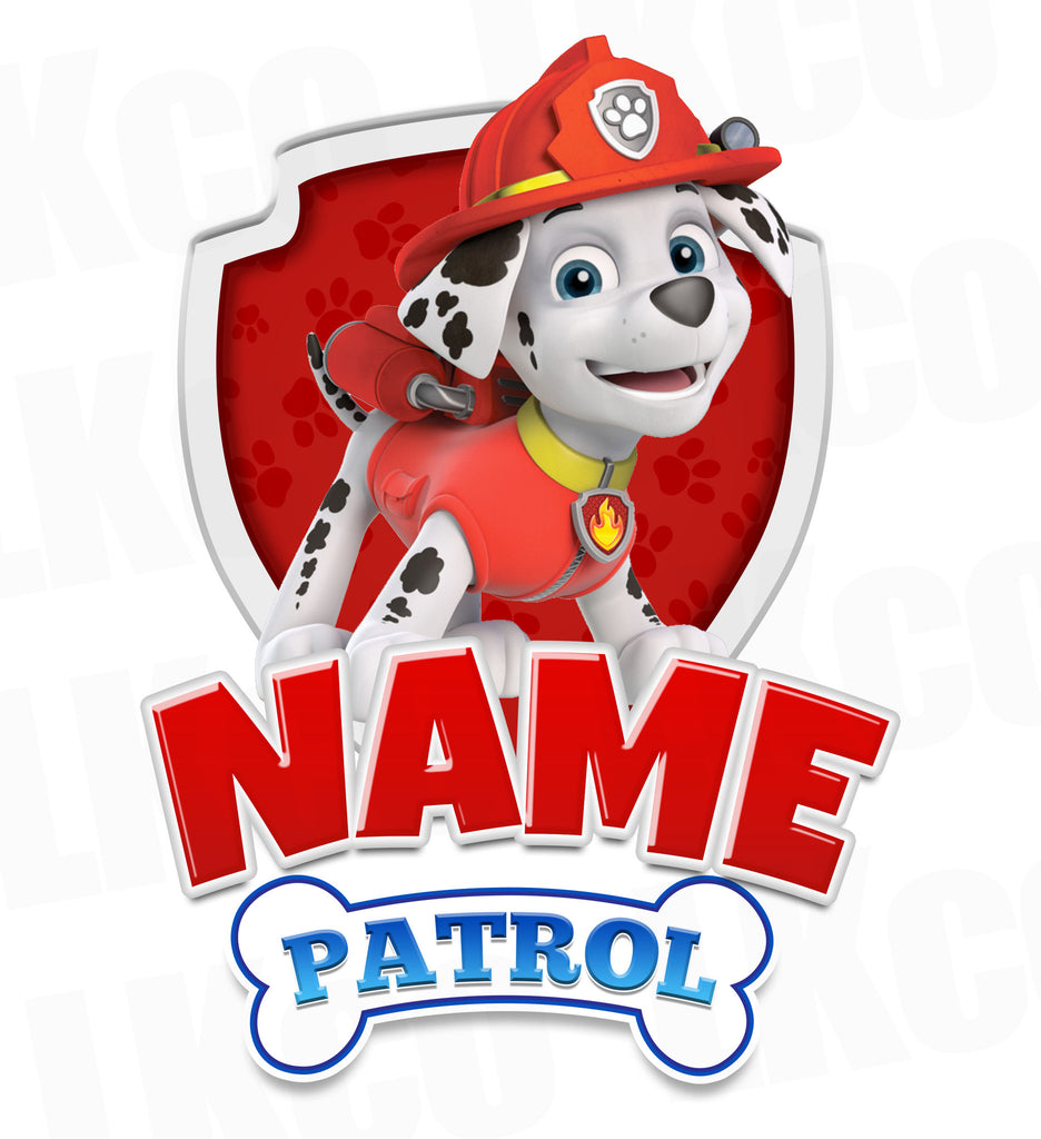 Paw Patrol Iron On Transfer - Family Members Add-on